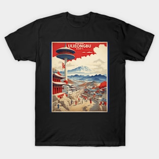 Uijeongbu South Korea Travel Tourism Retro Vintage T-Shirt